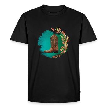 Western Classic - T-shirt Premium bio Homme - noir - Devant - Nico (187cm)