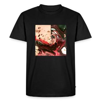 Galaxy - Men's Premium Organic T-Shirt - black - Front - Nico (187cm)
