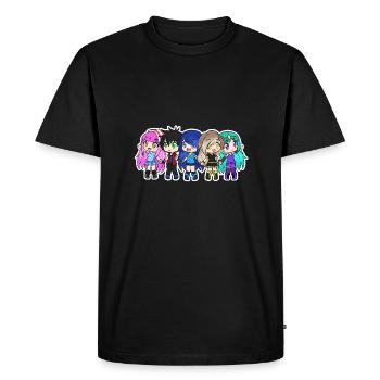 Gacha style Funneh Krew - T-shirt Premium bio Homme - noir - Devant - Nico (187cm)