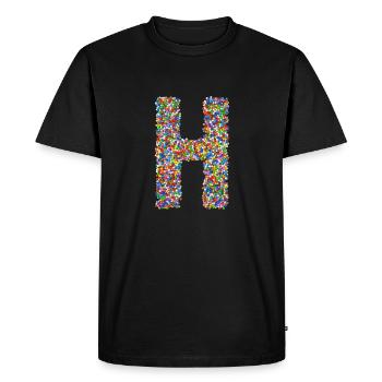 H - T-shirt Premium bio Homme - noir - Devant - Nico (187cm)