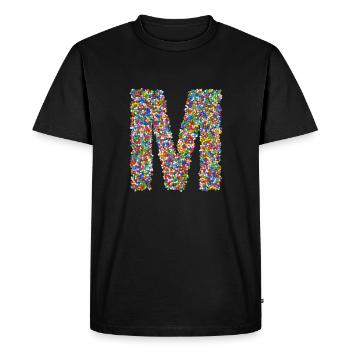 M - Men's Premium Organic T-Shirt - black - Front - Nico (187cm)