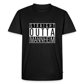 Mannheim - T-shirt Premium bio Homme - noir - Devant - Nico (187cm)