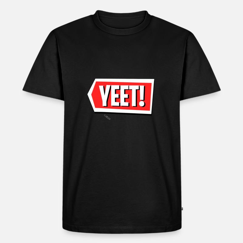 Ja! - Männer Premium Bio T-Shirt - Schwarz