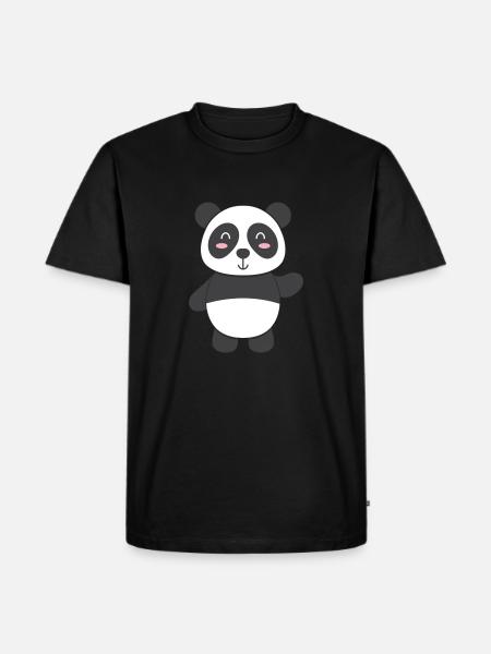 Panda - to design yourself - Men's Premium Organic T-Shirt - black