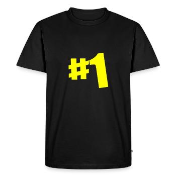 TOP 1 - Männer Premium Bio T-Shirt - Schwarz - Vorne - Nico (187cm)