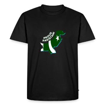 Fier d’être du Pakistan - T-shirt Premium bio Homme - noir - Devant - Nico (187cm)