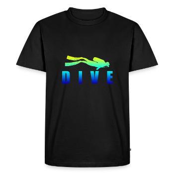 Diving DIVE Scuba Diving Diver idée cadeau - T-shirt Premium bio Homme - noir - Devant - Nico (187cm)