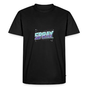 Graffiti et Spray Surfeurs - T-shirt Premium bio Homme - noir - Devant - Nico (187cm)