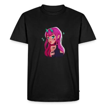 Demon Girl, Devil Girl, little devil - Men's Premium Organic T-Shirt - black - Front - Nico (187cm)