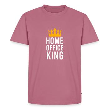 Home Office King Geschenkidee - Männer Premium Bio T-Shirt - Mauve - Vorne - Nico (187cm)