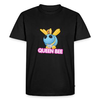 Queen Bee Cartoon - Men's Premium Organic T-Shirt - black - Front - Nico (187cm)