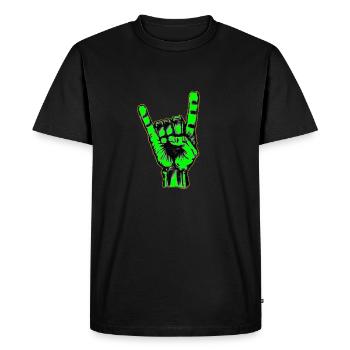 ManuMutantXX300 green - Men's Premium Organic T-Shirt - black - Front - Nico (187cm)