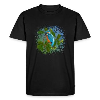 Oiseau - T-shirt Premium bio Homme - noir - Devant - Nico (187cm)