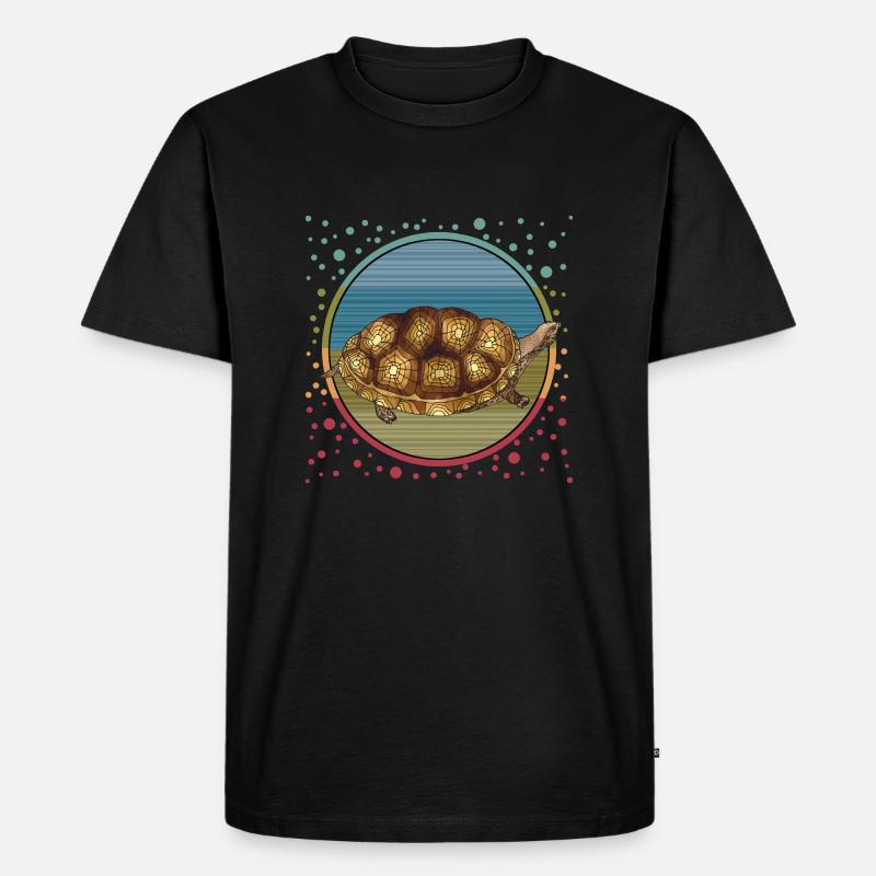 Schildkröte - Männer Premium Bio T-Shirt - Schwarz