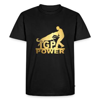 IPG or - T-shirt Premium bio Homme - noir - Devant - Nico (187cm)