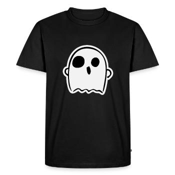 Fantôme mignon - T-shirt Premium bio Homme - noir - Devant - Nico (187cm)