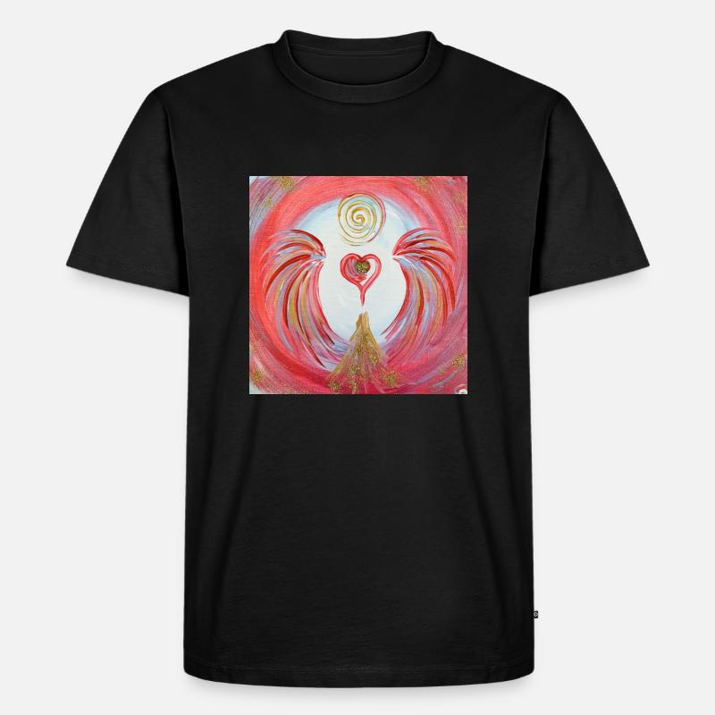 Herzengel der Sichtbarkeit - Männer Premium Bio T-Shirt - Schwarz