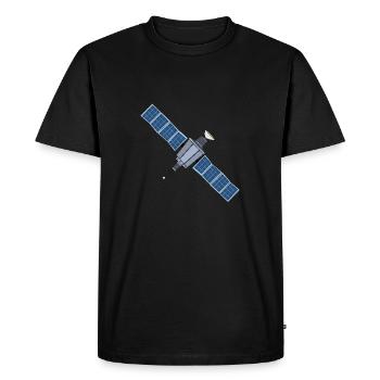 Satellite - T-shirt Premium bio Homme - noir - Devant - Nico (187cm)
