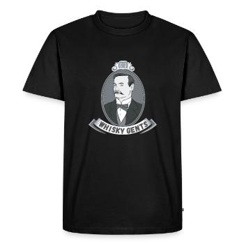 Whisky Gents | whisky - T-shirt Premium bio Homme - noir - Devant - Nico (187cm)