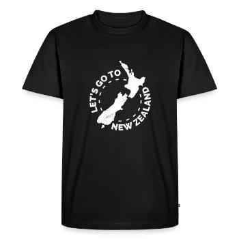 Nouvelle-Zélande Let's Go To New Zealand Gift Idea - T-shirt Premium bio Homme - noir - Devant - Nico (187cm)