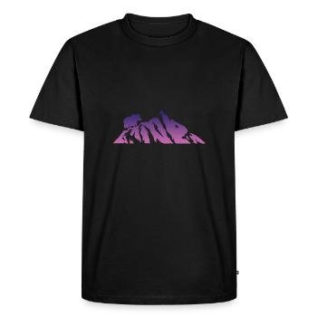 Idée cadeau de grimpeur Tibet Yak - T-shirt Premium bio Homme - noir - Devant - Nico (187cm)