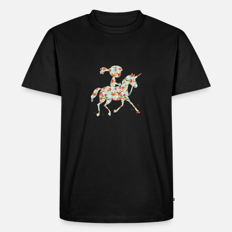 Ponypilot - Männer Premium Bio T-Shirt - Schwarz