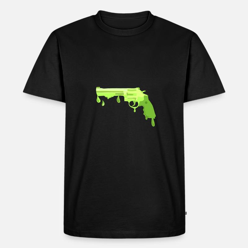 DripDrop Revolver - Männer Premium Bio T-Shirt - Schwarz