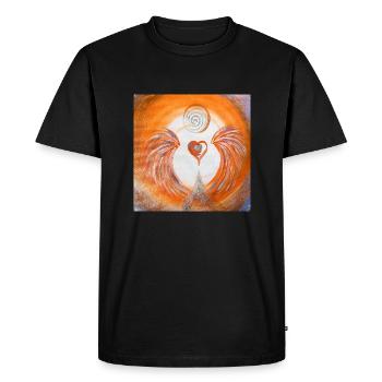 Gel de cœur Résolution des défis cardiaques - T-shirt Premium bio Homme - noir - Devant - Nico (187cm)