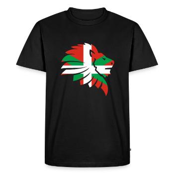 Drapeau Basque Navarre Cadeau Basque Basque - T-shirt Premium bio Homme - noir - Devant - Nico (187cm)