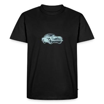 Sports car - Men's Premium Organic T-Shirt - black - Front - Nico (187cm)