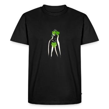 Abstract Eve - Men's Premium Organic T-Shirt - black - Front - Nico (187cm)