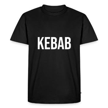 Kebab fast food restauration rapide cadeau - T-shirt Premium bio Homme - noir - Devant - Nico (187cm)