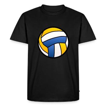 ballon volleyball waterpolo sport - T-shirt Premium bio Homme - noir - Devant - Nico (187cm)