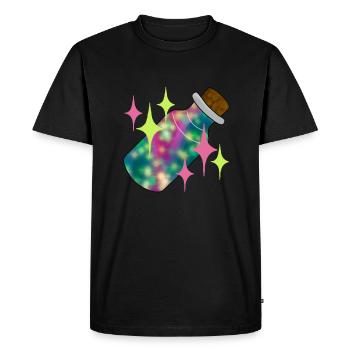 poussière de fée - T-shirt Premium bio Homme - noir - Devant - Nico (187cm)