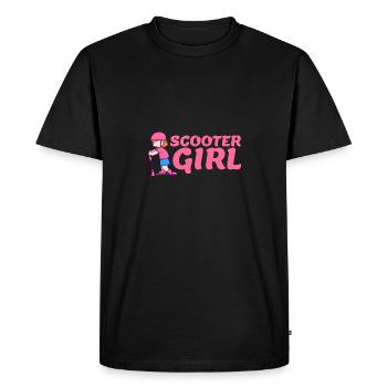 Idée de cadeau drôle d'amant de fille de scooter - T-shirt Premium bio Homme - noir - Devant - Nico (187cm)