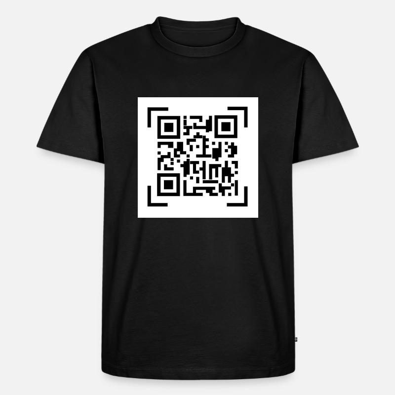 Barcode - Männer Premium Bio T-Shirt - Schwarz