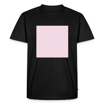 Rose, rose, rose foncé (également personnalisable) - T-shirt Premium bio Homme - noir - Devant - Nico (187cm)