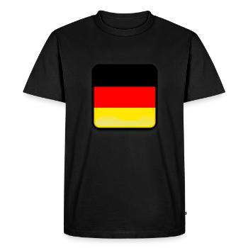Germany flag - Men's Premium Organic T-Shirt - black - Front - Nico (187cm)