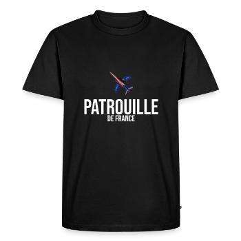Patrouille de France meeting aérien armée de l'air - T-shirt Premium bio Homme - noir - Devant - Nico (187cm)