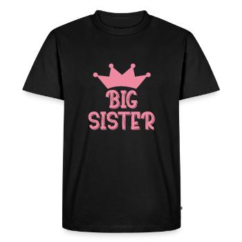 Grande sœur - T-shirt Premium bio Homme - noir - Devant - Nico (187cm)