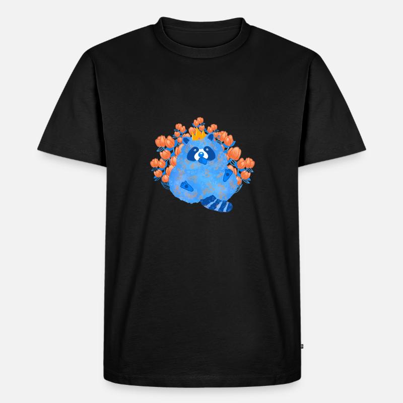 blauer Waschmann - Männer Premium Bio T-Shirt - Schwarz