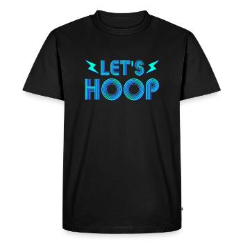 LETS HOOP HULAHOOP HOOPING DANCE FITNESS FEMMES KID - T-shirt Premium bio Homme - noir - Devant - Nico (187cm)