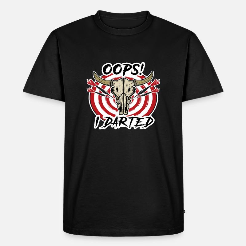 Oops I Darted - Männer Premium Bio T-Shirt - Schwarz