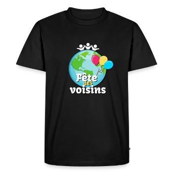 Fete Des Voisins Rencontrer Vos Voisins - T-shirt Premium bio Homme - noir - Devant - Nico (187cm)