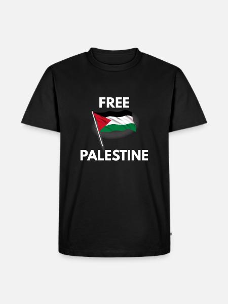 Free Palestine - Men's Premium Organic T-Shirt - black