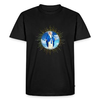 Maria Madonna - T-shirt Premium bio Homme - noir - Devant - Nico (187cm)