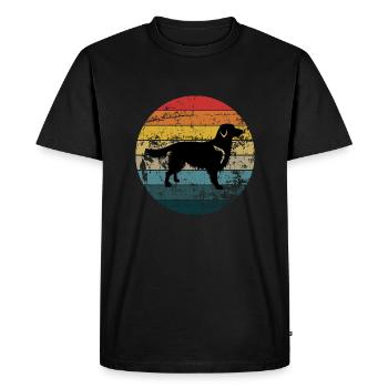 Golden retriever - T-shirt Premium bio Homme - noir - Devant - Nico (187cm)