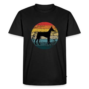 Doberman - T-shirt Premium bio Homme - noir - Devant - Nico (187cm)