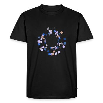 Abstract Minimal Circle - Men's Premium Organic T-Shirt - black - Front - Nico (187cm)