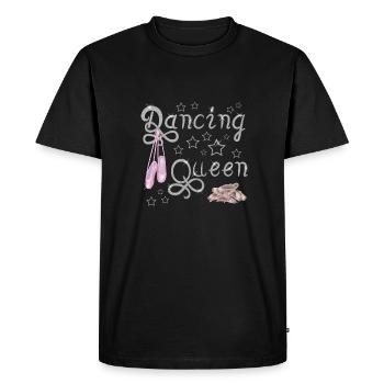 Dancing queen-Silver - T-shirt Premium bio Homme - noir - Devant - Nico (187cm)